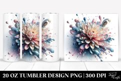 Abstract Shiny Dahlia. 20 oz Tumbler Design Product Image 1