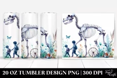 Simple Watercolor Skeleton | 20 oz Tumbler Product Image 1