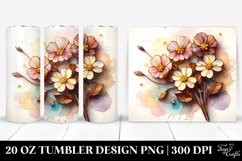 Abstract Stained Primrose | 20 oz Tumbler Product Image 1