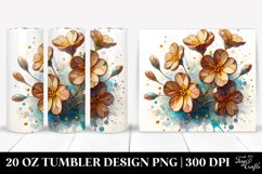 Abstract Stained Primrose | 20 oz Tumbler Product Image 1