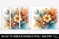 Abstract Stained Primrose | 20 oz Tumbler Product Image 1
