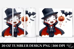 Funny Halloween Vampire Clipart 20 Oz Tumbler Product Image 1