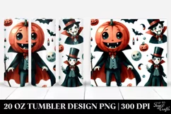 Simple Funny Halloween Clipart, 20 Oz Tumbler Product Image 1
