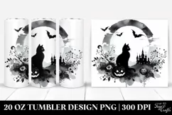 Vintage Halloween Black Cat | 20 oz Tumbler Product Image 1