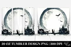 Vintage Halloween Black Cat | 20 oz Tumbler Product Image 1