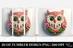 Whimsical Candy Owl Clipart 20 Oz Tumbler Product Image 1
