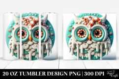 Whimsical Candy Owl Clipart 20 Oz Tumbler Product Image 1