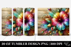 Petunia on Wooden Background | 20 Oz Tumbler Product Image 1