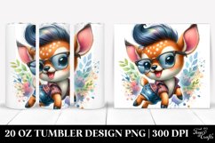 Cute Baby Deer Jumping | 20 oz Tumbler Product Image 1