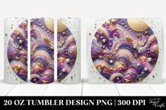 Colorful Purple Gliterry Background | 20 oz Tumbler Product Image 1
