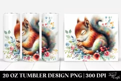 Colorful Baby Squirrel | 20 Oz Tumbler Product Image 1