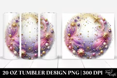 Colorful Purple Glitter Background | 20 oz Tumbler Product Image 1
