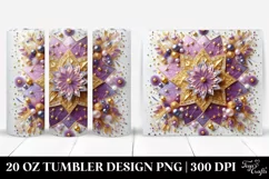 Colorful Purple Gliterry Background | 20 oz Tumbler Product Image 1