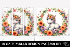 Pastel Unicorn Nasturtium | 20 oz Tumbler Product Image 1