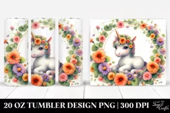 Pastel Unicorn Nasturtium | 20 oz Tumbler Product Image 1