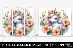 Cute Baby Unicorn Nasturtium | 20 Oz Tumbler Product Image 1