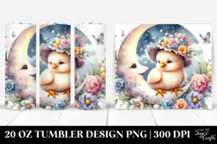 Cute Baby Chicken Moon | 20 Oz Tumbler Product Image 1