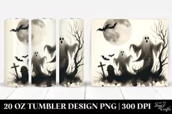 Vintage Halloween Ghost | 20 oz Tumbler Product Image 1