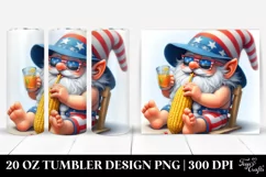 Detailed Digital Gnome Beach | 20 Oz Tumbler Product Image 1