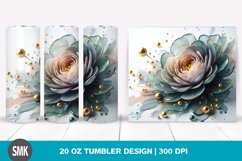 Abstract Glossy Ranunculus | 20 oz Tumbler Product Image 1