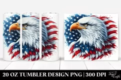 Patriotic Bald Eagle Tumbler | 20 oz Tumbler Product Image 1