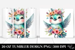 20 Oz Tumbler Sublimation | Colorful Cute Smiling Product Image 1