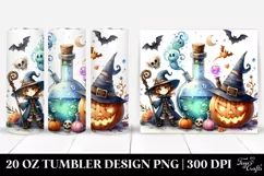 Simple Funny Halloween Clipart, 20 Oz Tumbler Product Image 1