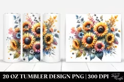 Colorful Sunflowers | 20 oz Tumbler Product Image 1