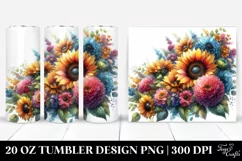 Colorful Sunflowers | 20 oz Tumbler Product Image 1