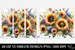 Colorful Sunflowers | 20 oz Tumbler Product Image 1