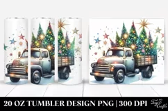 Truck with Christmas Trees Clipart Product Image 1