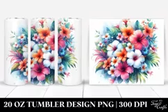 Vibrant Hawaiian Flowers | 20 oz Tumbler Product Image 1