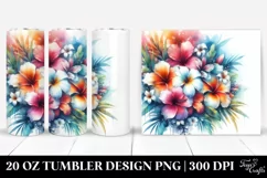 Vibrant Hawaiian Flowers | 20 oz Tumbler Product Image 1