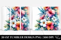 Vibrant Hawaiian Flowers | 20 oz Tumbler Product Image 1