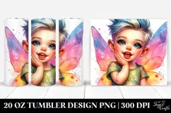 Vibrant Baby Fairy Expressive Face | 20 oz Tumbler Product Image 1