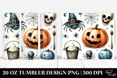 Simple Funny Halloween Clipart, 20 Oz Tumbler Product Image 1