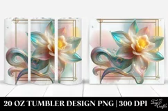 Abstract Shiny Daffodil made of 20 Oz Tumbler Product Image 1
