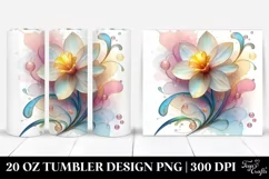 Abstract Shiny Daffodil made of 20 Oz Tumbler Product Image 1