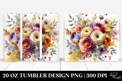 Colorful Abstract Bouquet | 20 Oz Tumbler Product Image 1