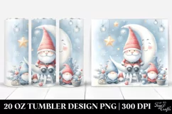 Winter Santa and Gnomes | 20 oz Tumbler Product Image 1