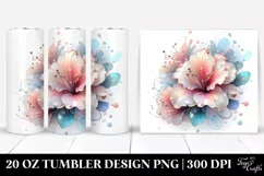 Pastel Glossy Azalea Splash | 20 oz Tumbler Product Image 1