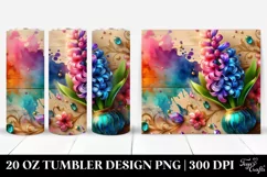 -Like Hyacinth Splash | 20 Oz Tumbler Product Image 1