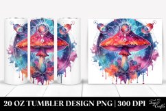 Vibrant Magical Mushroom Tarot Clipart Product Image 1