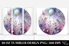 Colorful Purple Watercolor Background | 20 Oz Tumbler Product Image 1