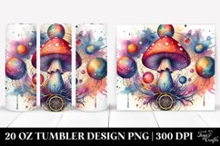 Vibrant Magical Mushroom Tarot Clipart Product Image 1