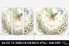 a Washed Watercolor Whimsical Fairy 20 oz Tumbler Product Image 1