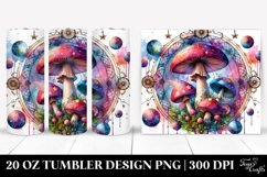 Magical Celestial Mushroom Clipart 20 Oz Tumbler Product Image 1