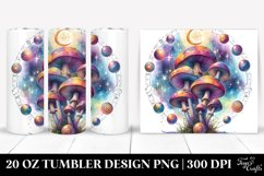 Magical Celestial Mushroom Clipart 20 Oz Tumbler Product Image 1
