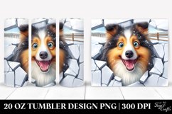 Cute Crazy Looking Furr Collie | 20 Oz Tumbler Product Image 1