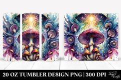 Magical Celestial Mushroom Clipart, Transparent 20 Oz Product Image 1